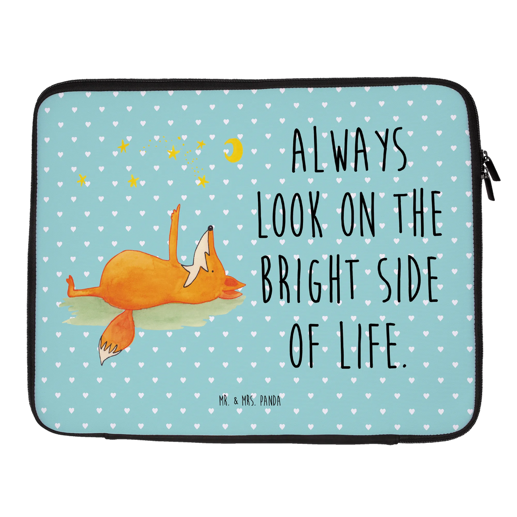 Notebook Tasche Fuchs Sterne Notebook Tasche, Laptop, Computertasche, Tasche, Notebook-Tasche, Notebook-Reisehülle, Notebook Schutz, Fuchs, Füchse, tröstende Worte, Spruch positiv, Spruch schön, Romantik, Always Look on the Bright Side of Life