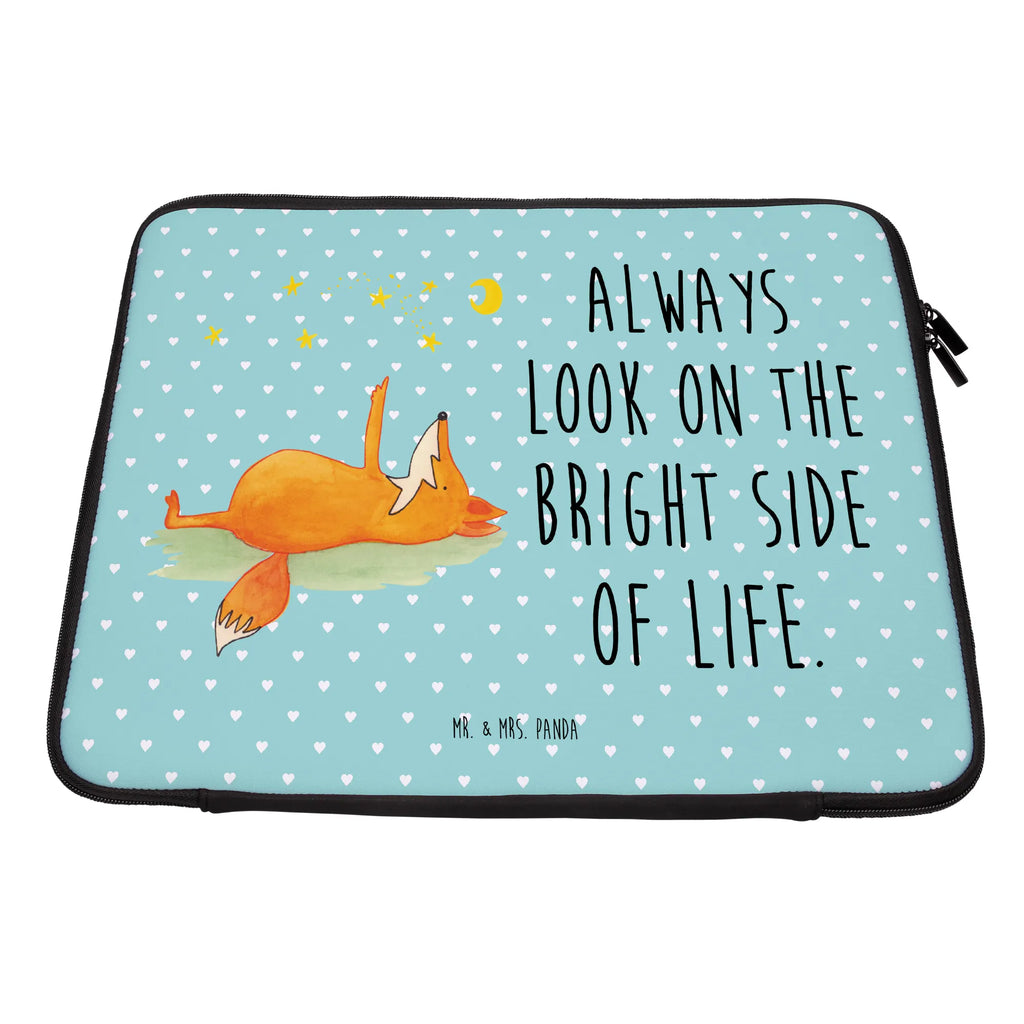 Notebook Tasche Fuchs Sterne Notebook Tasche, Laptop, Computertasche, Tasche, Notebook-Tasche, Notebook-Reisehülle, Notebook Schutz, Fuchs, Füchse, tröstende Worte, Spruch positiv, Spruch schön, Romantik, Always Look on the Bright Side of Life