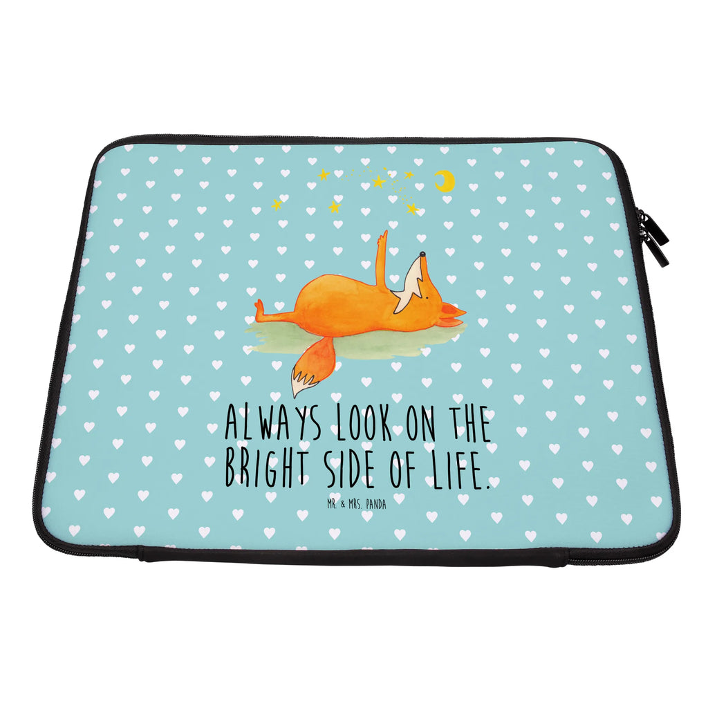 Notebook Tasche Fuchs Sterne Notebook Tasche, Laptop, Computertasche, Tasche, Notebook-Tasche, Notebook-Reisehülle, Notebook Schutz, Fuchs, Füchse, tröstende Worte, Spruch positiv, Spruch schön, Romantik, Always Look on the Bright Side of Life