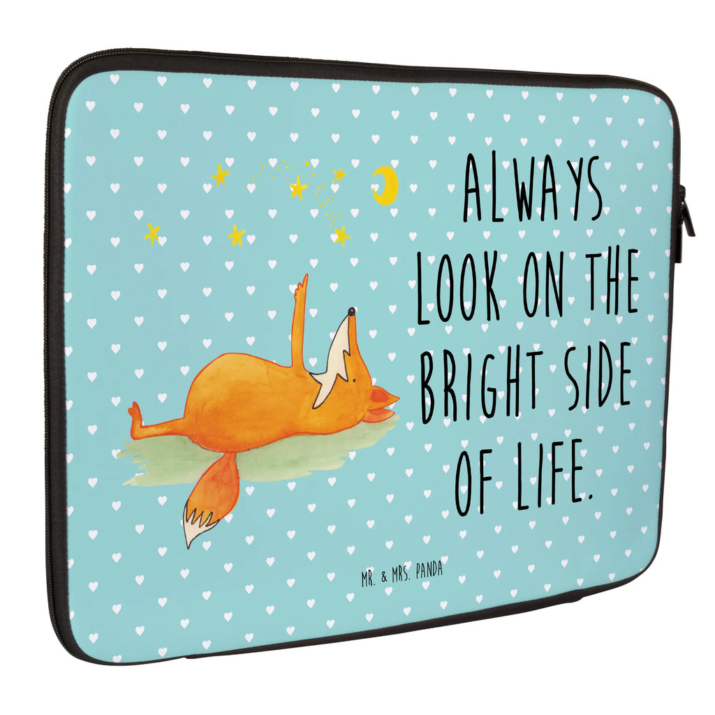 Notebook Tasche Fuchs Sterne Notebook Tasche, Laptop, Computertasche, Tasche, Notebook-Tasche, Notebook-Reisehülle, Notebook Schutz, Fuchs, Füchse, tröstende Worte, Spruch positiv, Spruch schön, Romantik, Always Look on the Bright Side of Life