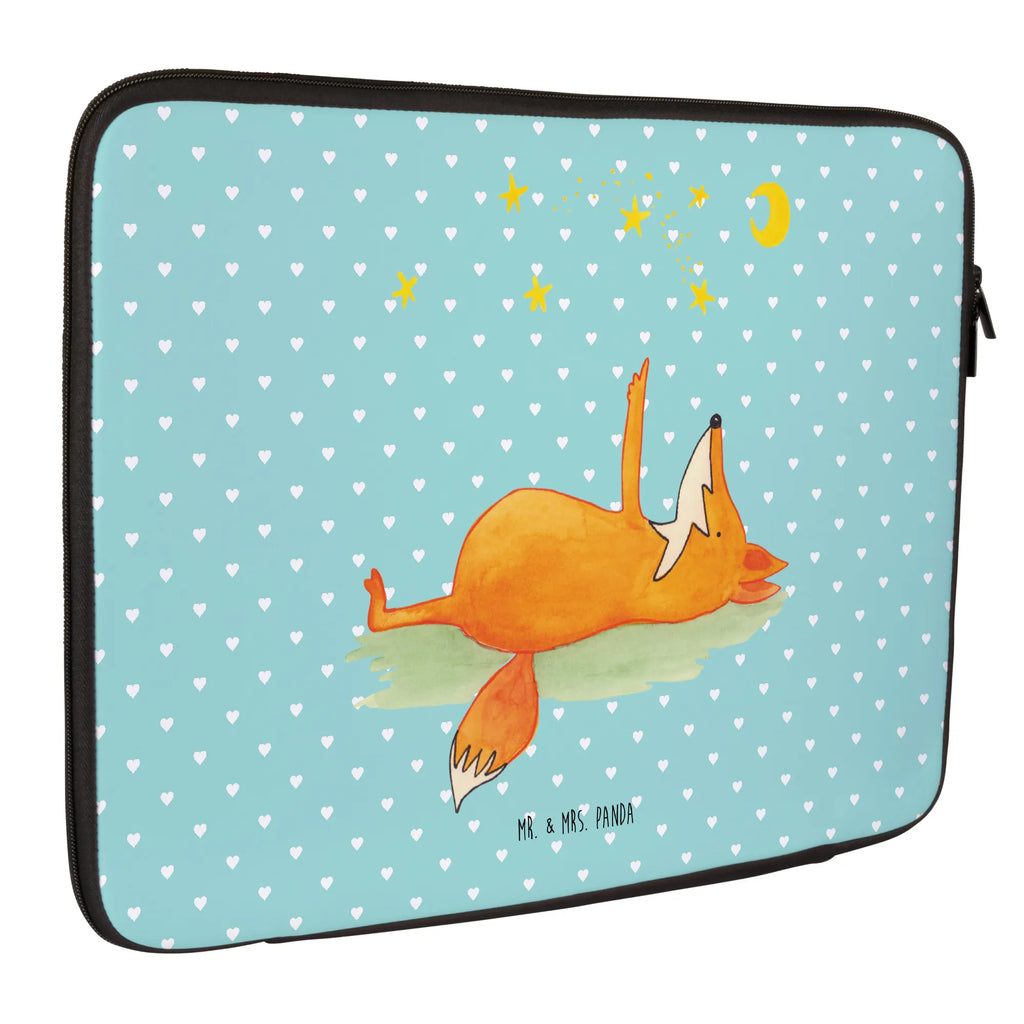 Notebook Tasche Fuchs Sterne Notebook Tasche, Laptop, Computertasche, Tasche, Notebook-Tasche, Notebook-Reisehülle, Notebook Schutz, Fuchs, Füchse, tröstende Worte, Spruch positiv, Spruch schön, Romantik, Always Look on the Bright Side of Life