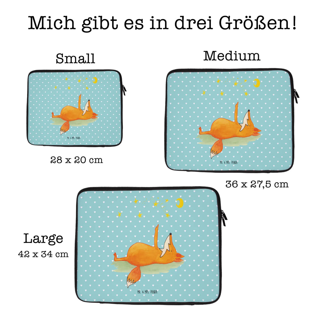 Notebook Tasche Fuchs Sterne Notebook Tasche, Laptop, Computertasche, Tasche, Notebook-Tasche, Notebook-Reisehülle, Notebook Schutz, Fuchs, Füchse, tröstende Worte, Spruch positiv, Spruch schön, Romantik, Always Look on the Bright Side of Life