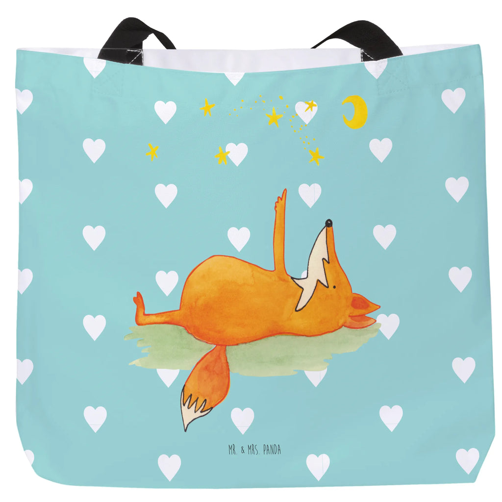 Shopper Fuchs Sterne Beutel, Einkaufstasche, Tasche, Strandtasche, Einkaufsbeutel, Shopper, Schultasche, Freizeittasche, Tragebeutel, Schulbeutel, Alltagstasche, Fuchs, Füchse, tröstende Worte, Spruch positiv, Spruch schön, Romantik, Always Look on the Bright Side of Life