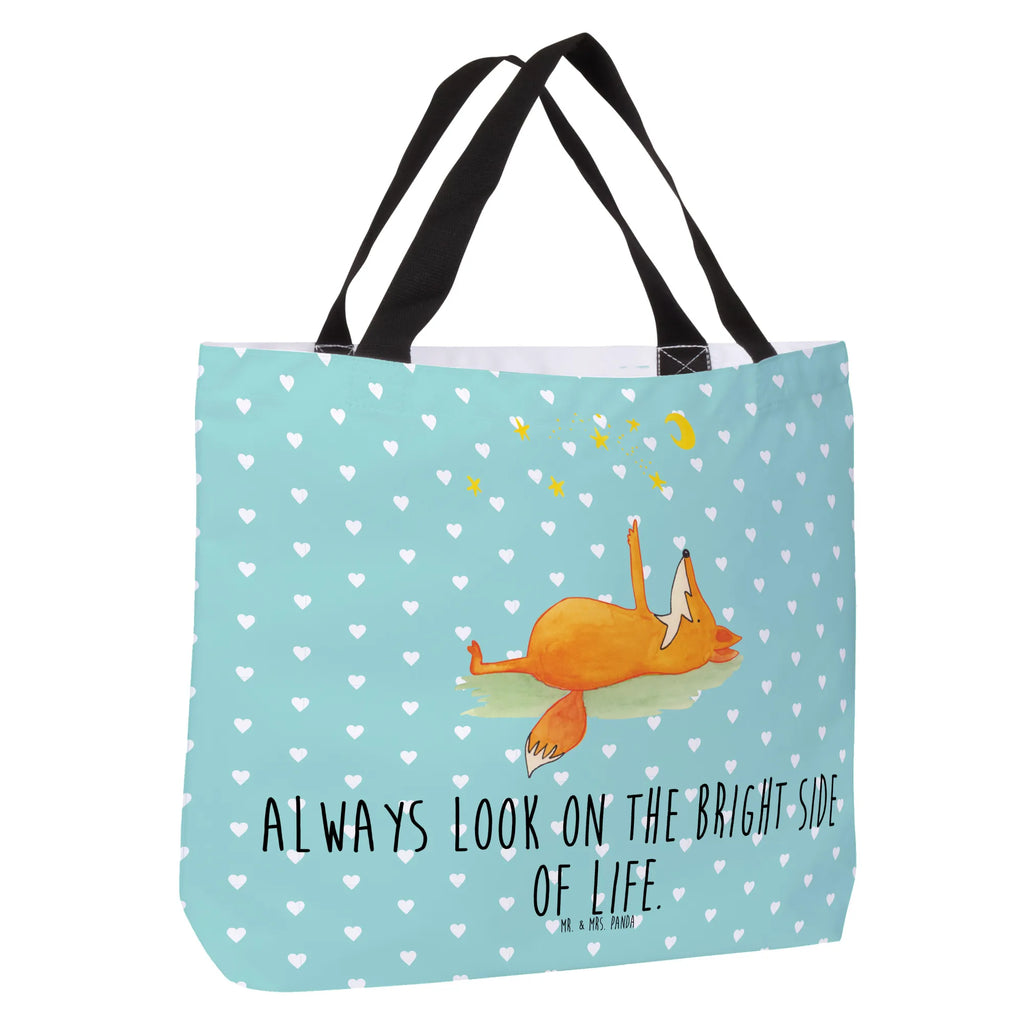 Shopper Fuchs Sterne Beutel, Einkaufstasche, Tasche, Strandtasche, Einkaufsbeutel, Shopper, Schultasche, Freizeittasche, Tragebeutel, Schulbeutel, Alltagstasche, Fuchs, Füchse, tröstende Worte, Spruch positiv, Spruch schön, Romantik, Always Look on the Bright Side of Life