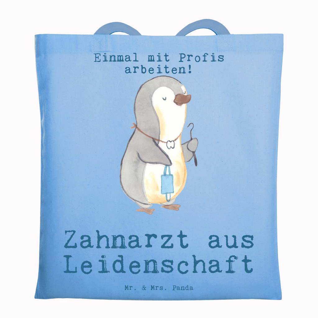 Tragetasche Zahnarzt aus Leidenschaft Beuteltasche, Beutel, Einkaufstasche, Jutebeutel, Stoffbeutel, Tasche, Shopper, Umhängetasche, Strandtasche, Schultertasche, Stofftasche, Tragetasche, Badetasche, Jutetasche, Einkaufstüte, Laptoptasche, Beruf, Ausbildung, Jubiläum, Abschied, Rente, Kollege, Kollegin, Geschenk, Schenken, Arbeitskollege, Mitarbeiter, Firma, Danke, Dankeschön