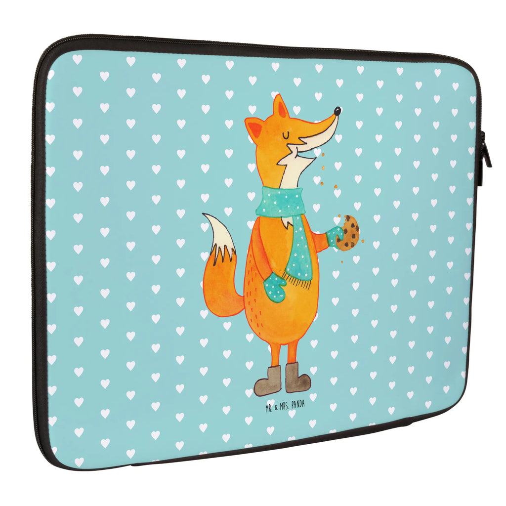 Notebook Tasche Fuchs Keks Notebook Tasche, Laptop, Computertasche, Tasche, Notebook-Tasche, Notebook-Reisehülle, Notebook Schutz, Fuchs, Füchse, Backen Spruch, Kekse, Winter, Weihnachtszeit, Plätzchen, Liebe, Küche Deko