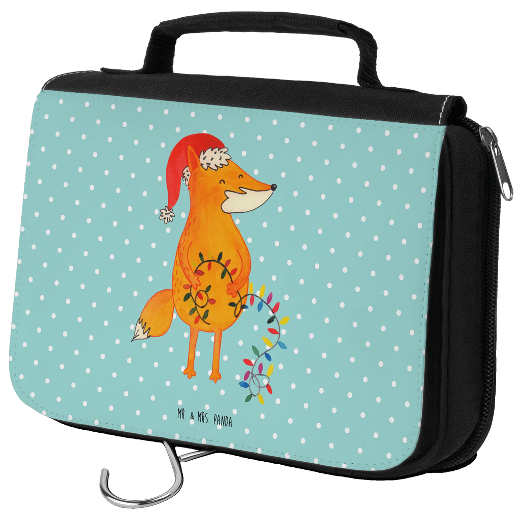 Kulturbeutel Fuchs Weihnachten Kulturbeutel, Zum Aufhängen, Waschtasche, Kosmetiktasche, Damen, Herren, Aufbewahrungstasche, Schminktasche, Kosmetikbeutel, Organizer, Kulturtasche, Schminkutensil, Winter, Weihnachten, Weihnachtsdeko, Nikolaus, Advent, Heiligabend, Wintermotiv, Fuchs, Füchse, Spruch schön, Geschenk Weihnachten, Weihnachtsmann, Weihnachtszeit