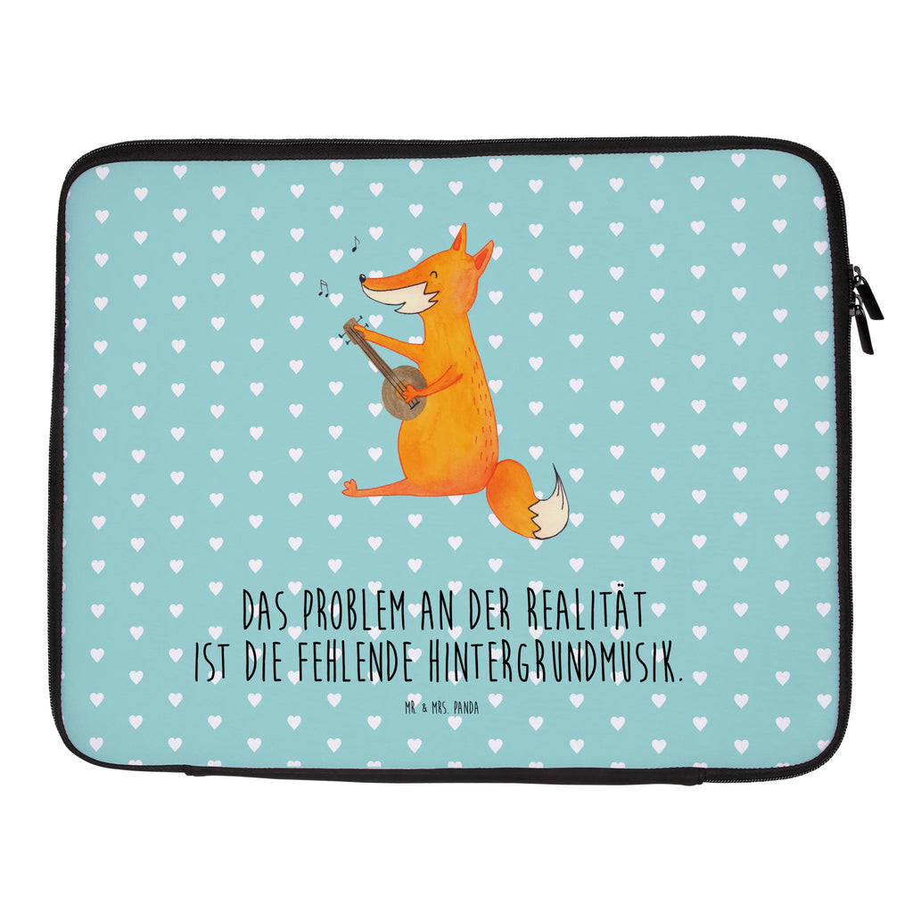 Notebook Tasche Fuchs Gitarre Notebook Tasche, Laptop, Computertasche, Tasche, Notebook-Tasche, Notebook-Reisehülle, Notebook Schutz, Fuchs, Füchse, Geschenk Musiker, Musik Spruch, Musikerin, Sänger, Sängerin, Gitarre