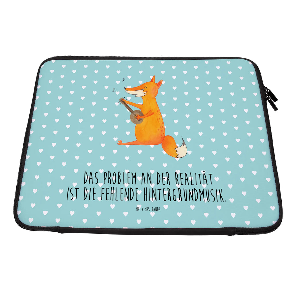 Notebook Tasche Fuchs Gitarre Notebook Tasche, Laptop, Computertasche, Tasche, Notebook-Tasche, Notebook-Reisehülle, Notebook Schutz, Fuchs, Füchse, Geschenk Musiker, Musik Spruch, Musikerin, Sänger, Sängerin, Gitarre