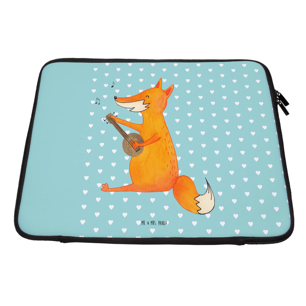 Notebook Tasche Fuchs Gitarre Notebook Tasche, Laptop, Computertasche, Tasche, Notebook-Tasche, Notebook-Reisehülle, Notebook Schutz, Fuchs, Füchse, Geschenk Musiker, Musik Spruch, Musikerin, Sänger, Sängerin, Gitarre