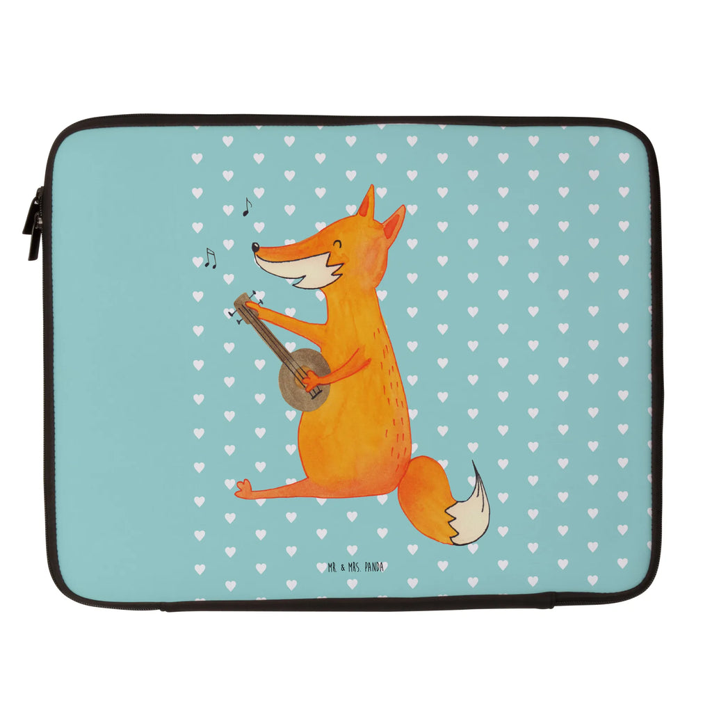 Notebook Tasche Fuchs Gitarre Notebook Tasche, Laptop, Computertasche, Tasche, Notebook-Tasche, Notebook-Reisehülle, Notebook Schutz, Fuchs, Füchse, Geschenk Musiker, Musik Spruch, Musikerin, Sänger, Sängerin, Gitarre