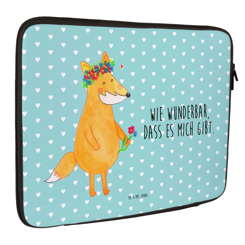 Notebook Tasche Fuchs Blumen Notebook Tasche, Laptop, Computertasche, Tasche, Notebook-Tasche, Notebook-Reisehülle, Notebook Schutz, Fuchs, Füchse, Fox, Liebe, Freundin, Fuchsmädchen, Blumenmädchen, Freundinnen, Liebesbeweis, Blume, Blumen, Motivation, Freude, ich, mich, Selbstliebe