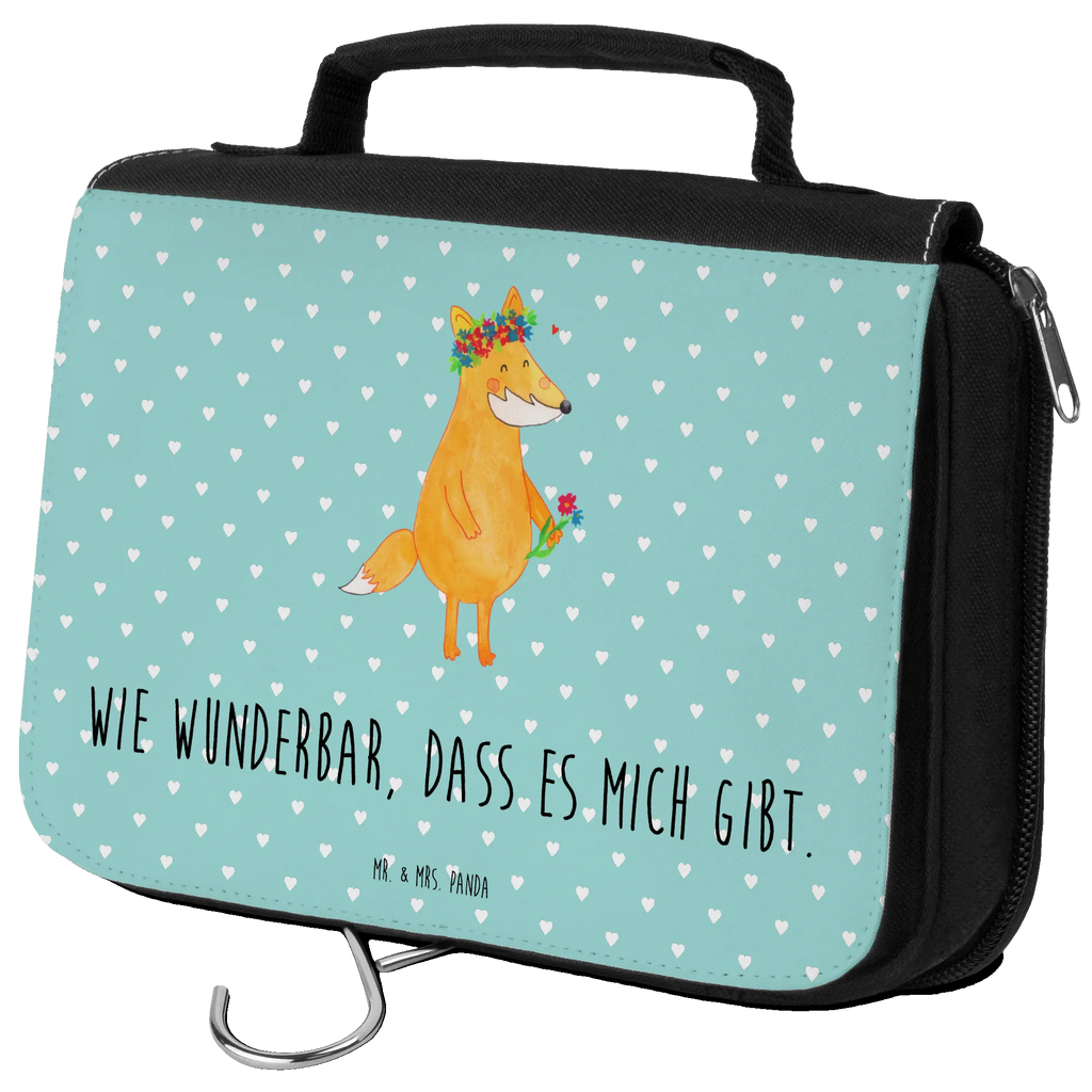 Kulturbeutel Fuchs Blumen Kulturbeutel, Zum Aufhängen, Waschtasche, Kosmetiktasche, Damen, Herren, Aufbewahrungstasche, Schminktasche, Kosmetikbeutel, Organizer, Kulturtasche, Schminkutensil, Fuchs, Füchse, Fox, Liebe, Freundin, Fuchsmädchen, Blumenmädchen, Freundinnen, Liebesbeweis, Blume, Blumen, Motivation, Freude, ich, mich, Selbstliebe