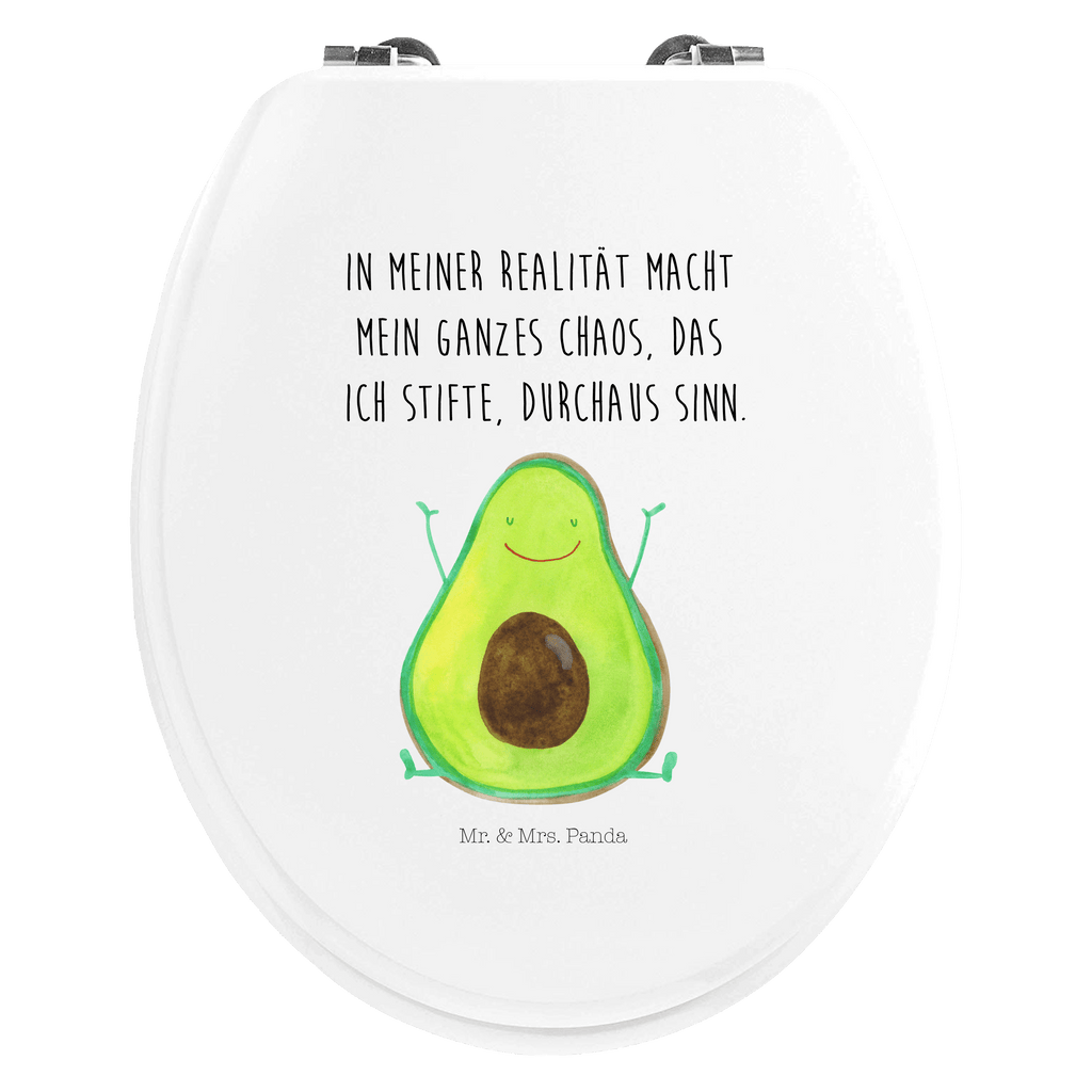 Motiv WC Sitz Avocado Glücklich Klobrille, Klodeckel, Toilettendeckel, WC-Sitz, Toilette, Avocado, Veggie, Vegan, Gesund, Chaos