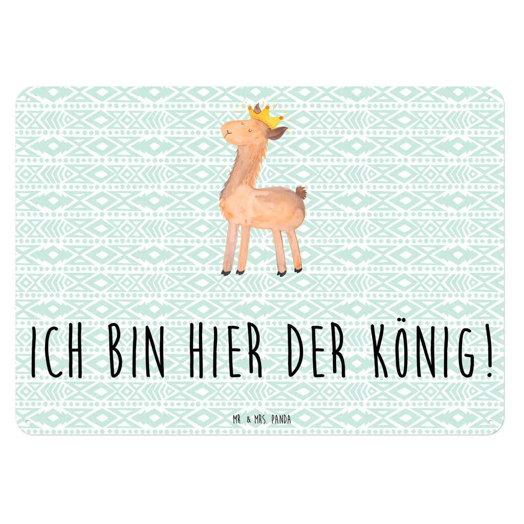 Blechschild Lama König Blechschild, Metallschild, Geschenk Schild, Schild, Magnet-Metall-Schild, Deko Schild, Wandschild, Wand-Dekoration, Türschild, Lama, Alpaka, Lamas, König, Königin, Freundin, Mama, Papa, Büro Kollege, Kollegin, Chef, Vorgesetzter, Abi, Abitur