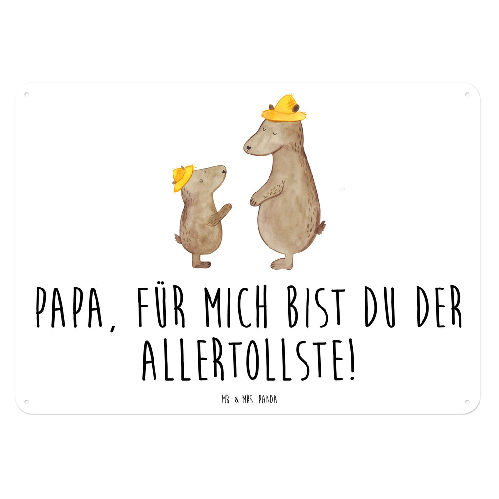 Blechschild Bären mit Hut Blechschild, Metallschild, Geschenk Schild, Schild, Magnet-Metall-Schild, Deko Schild, Wandschild, Wand-Dekoration, Türschild, Familie, Vatertag, Muttertag, Bruder, Schwester, Mama, Papa, Oma, Opa, Bär, Bären, Vater, Papi, Paps, Dad, Daddy, Lieblingsmensch, Sohn, Söhne, Kind, Kinder, Vater-Sohn, Family, Vorbild