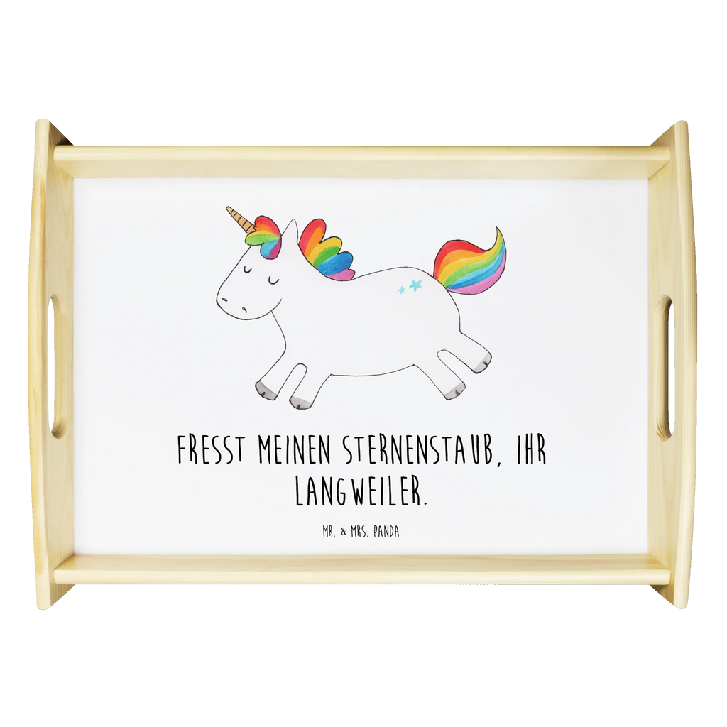 Serviertablett Einhorn Happy Serviertablett, Tablett, Holztablett, Küchentablett, Dekotablett, Frühstückstablett, Einhorn, Einhörner, Einhorn Deko, Unicorn, glücklich, fröhlich, Spaß, Freude, Lebensfreude, witzig, spannend, Lächeln, Lachen