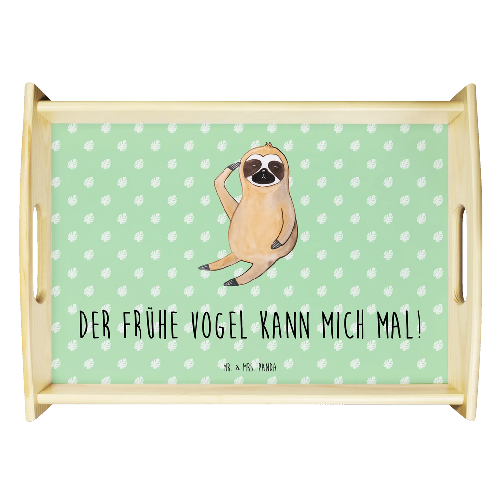 Serviertablett Faultier Vogel Serviertablett, Tablett, Holztablett, Küchentablett, Dekotablett, Frühstückstablett, Faultier, Faultier Geschenk, Faultier Deko, Faultiere, faul, Lieblingstier, Spinner, früher Vogel, der frühe Vogel, Frühaufsteher, Morgenmuffel, Vogel, Faultierwelt