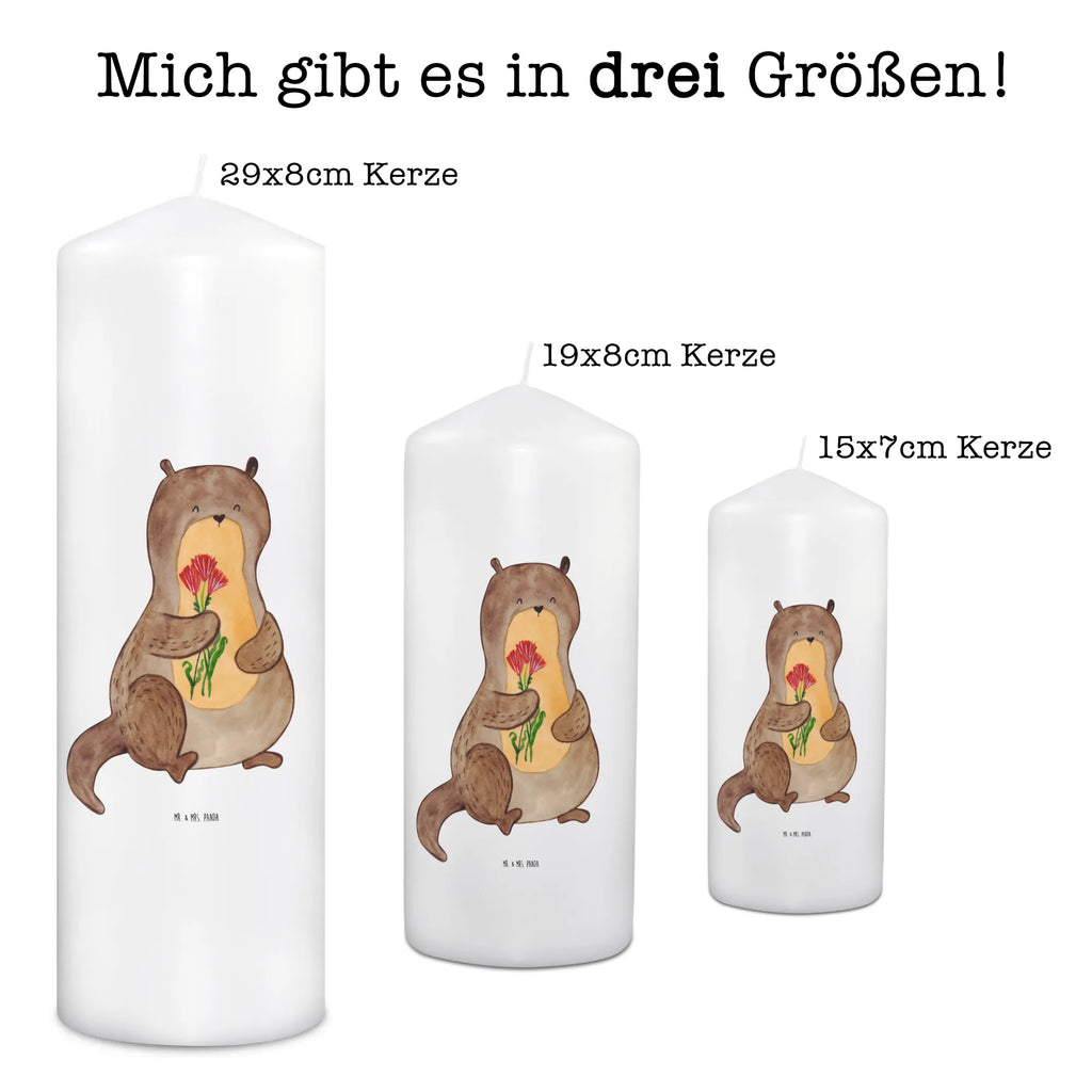 Kerze Otter Blumenstrauß Kerze, Taufkerze, Kommunionskerze, Geburtstagskerze, Geschenk Kerze, Taufgeschenk Kerze, Kerze mit Druck, Besondere Kerze, Geschenkidee Kerze, Kerze für Kommunion, Geburtstag Kerze, Kommunion Kerze, Otter, Fischotter, Seeotter, Otter Seeotter See Otter