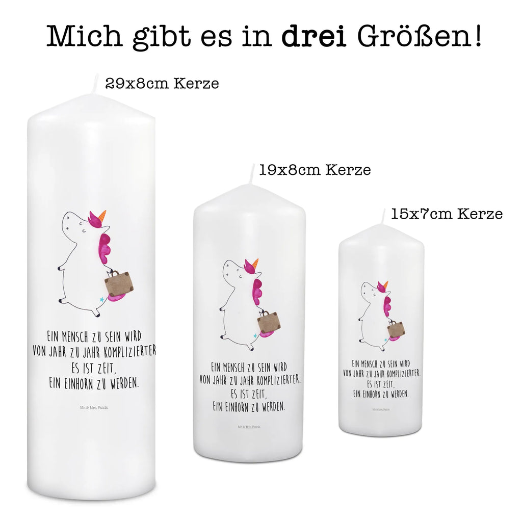 Kerze Einhorn Koffer Kerze, Taufkerze, Kommunionskerze, Geburtstagskerze, Geschenk Kerze, Taufgeschenk Kerze, Kerze mit Druck, Besondere Kerze, Geschenkidee Kerze, Kerze für Kommunion, Geburtstag Kerze, Kommunion Kerze, Einhorn, Einhörner, Einhorn Deko, Pegasus, Unicorn, unicorn, Koffer, Verreisen, Reise, Gepäck, Abenteuer, Erwachsen, Kind, albern, Spaß, lustig, witzig