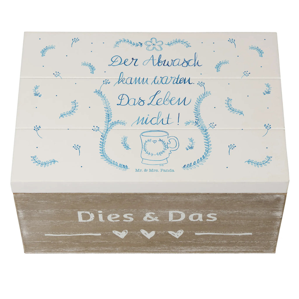 Holzkiste Der Abwasch kann warten Holzkiste, Kiste, Schatzkiste, Truhe, Schatulle, XXL, Erinnerungsbox, Erinnerungskiste, Dekokiste, Aufbewahrungsbox, Geschenkbox, Geschenkdose, Blumen Deko, Frühlings Deko, Sommer Deko, Dekoration, positive Botschaft, Naturliebhaber, Outdoor, Natur, Abenteuer, Lebensweisheit, Weisheit, Küche Deko, Küche Spruch, Abwasch, Küchendienst, Leben Spruch, Geschenk Reise