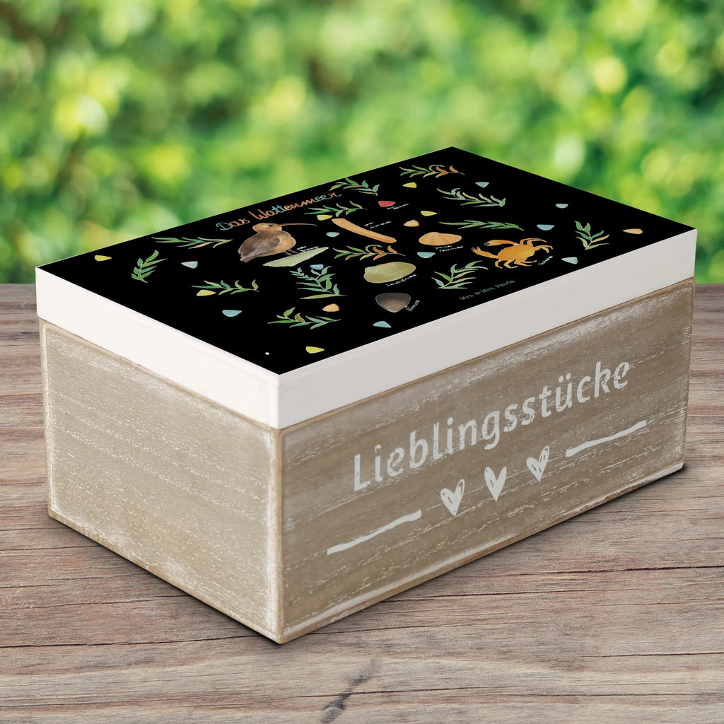 Holzkiste Wattenmeer Holzkiste, Kiste, Schatzkiste, Truhe, Schatulle, XXL, Erinnerungsbox, Erinnerungskiste, Dekokiste, Aufbewahrungsbox, Geschenkbox, Geschenkdose, Blumen Deko, Frühlings Deko, Sommer Deko, Dekoration, positive Botschaft, Naturliebhaber, Outdoor, Natur, Abenteuer, Wattenmeer, Vögel, Meer, See, Nordsee, Ostsee, Muschel, Natur Motiv, Watt, Deko Badezimmer, Ebbe, Flut, Geschenk Maritim