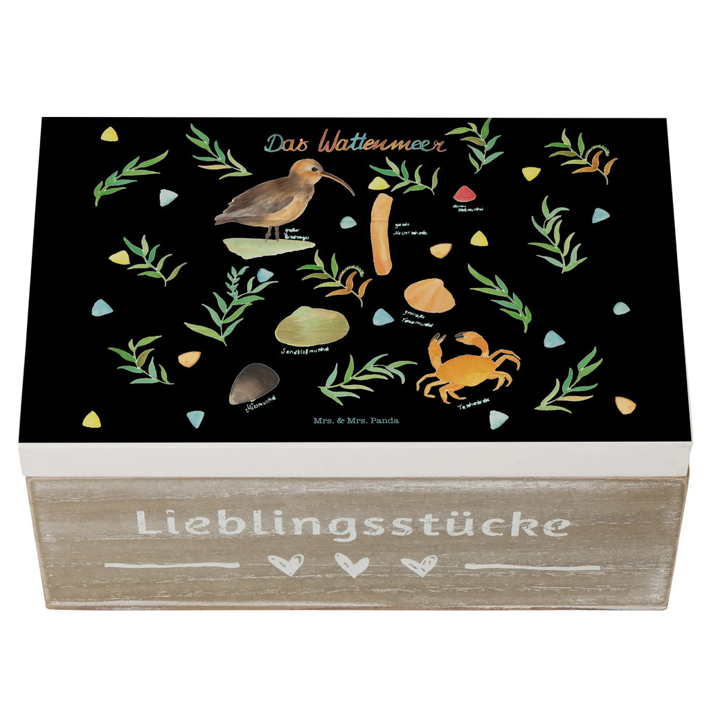 Holzkiste Wattenmeer Holzkiste, Kiste, Schatzkiste, Truhe, Schatulle, XXL, Erinnerungsbox, Erinnerungskiste, Dekokiste, Aufbewahrungsbox, Geschenkbox, Geschenkdose, Blumen Deko, Frühlings Deko, Sommer Deko, Dekoration, positive Botschaft, Naturliebhaber, Outdoor, Natur, Abenteuer, Wattenmeer, Vögel, Meer, See, Nordsee, Ostsee, Muschel, Natur Motiv, Watt, Deko Badezimmer, Ebbe, Flut, Geschenk Maritim