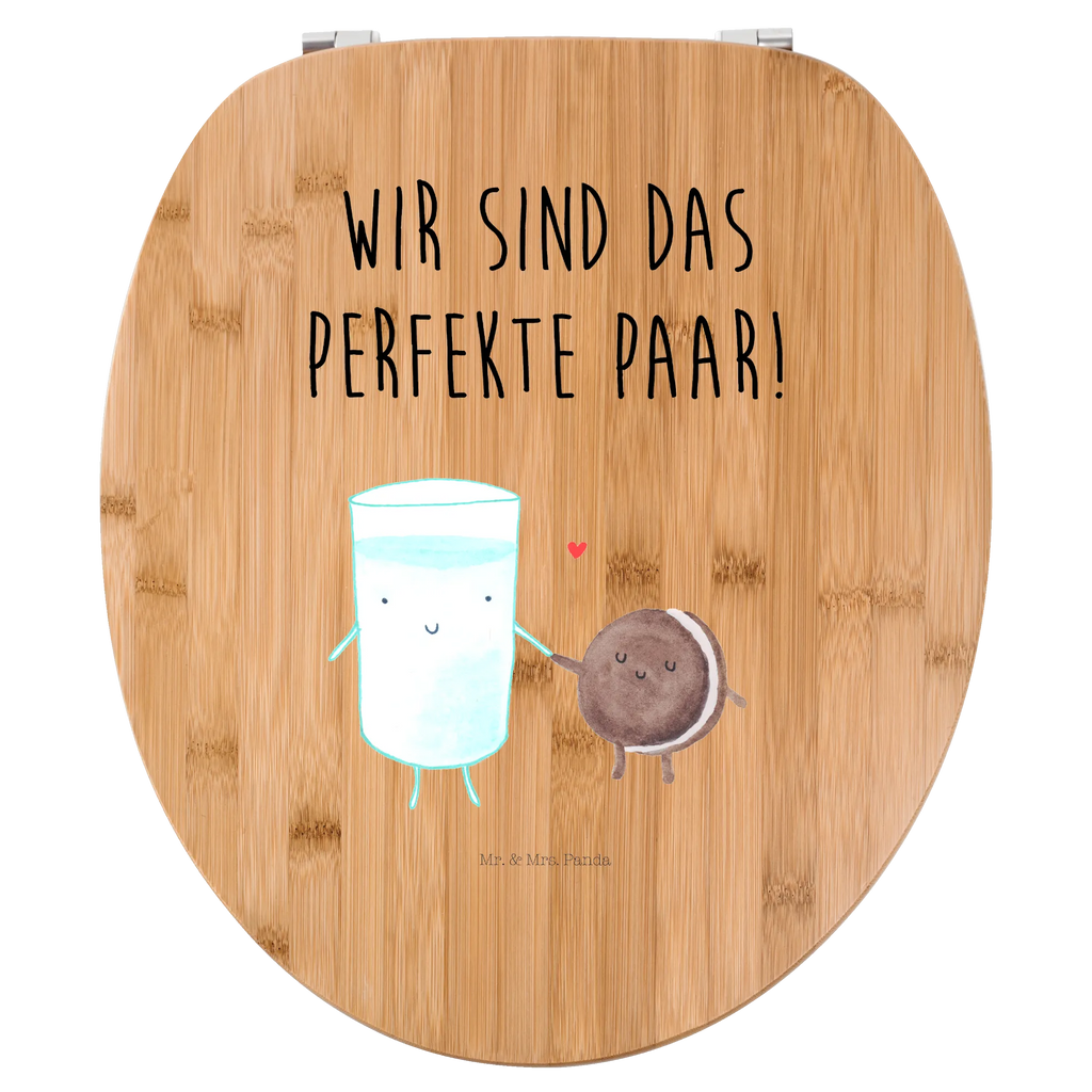 Motiv WC Sitz Milch Keks Klobrille, Klodeckel, Toilettendeckel, WC-Sitz, Toilette, Tiermotive, Gute Laune, lustige Sprüche, Tiere, Milk, Cookie, Milch, Keks, Kekse, Kaffee, Einladung Frühstück, Motiv süß, romantisch, perfektes Paar