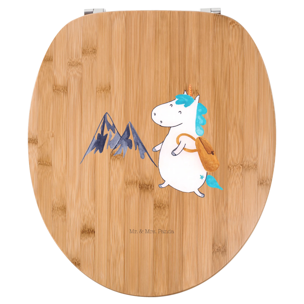 Motiv WC Sitz Einhorn Bergsteiger Klobrille, Klodeckel, Toilettendeckel, WC-Sitz, Toilette, Einhorn, Einhörner, Einhorn Deko, Pegasus, Unicorn, Bergsteiger, Abenteuer, Berge, Abenteurer, Weltenbummler, Weltreise, Reisen, Urlaub, Entdecker