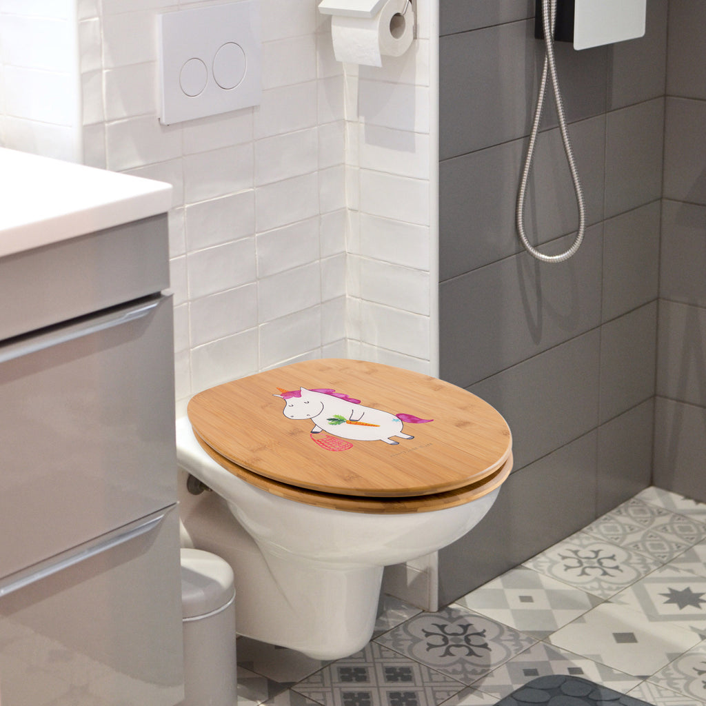 Motiv WC Sitz Einhorn Gemüse Klobrille, Klodeckel, Toilettendeckel, WC-Sitz, Toilette, Einhorn, Einhörner, Einhorn Deko, Pegasus, Unicorn, Biomarkt, Gemüse, Wochenmarkt