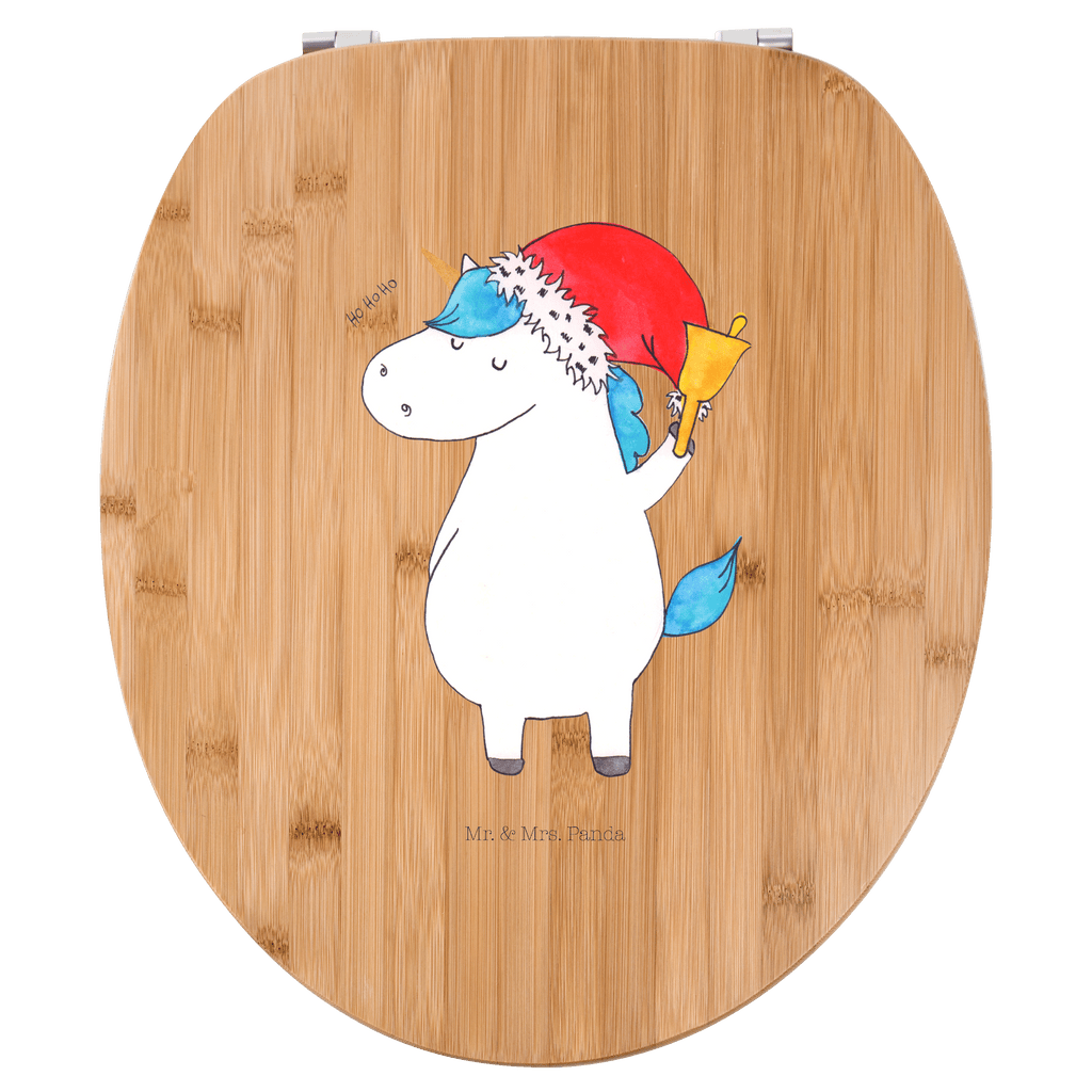 Motiv WC Sitz Einhorn Weihnachtsmann Klobrille, Klodeckel, Toilettendeckel, WC-Sitz, Toilette, Einhorn, Einhörner, Einhorn Deko, Pegasus, Unicorn, Gin, Schokolade, Schoki, Weihnachten, Weihnachtsmann, Nikolaus, Wunschzettel, Wunschliste, Feenstaub