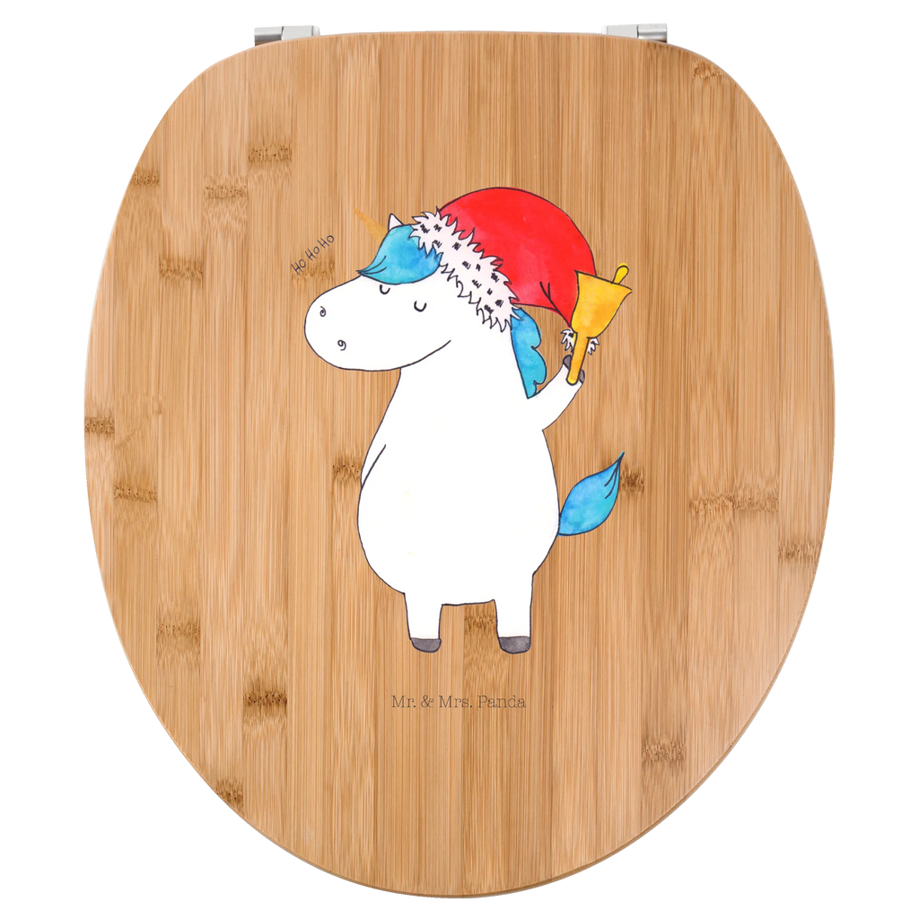 Motiv WC Sitz Einhorn Weihnachtsmann Klobrille, Klodeckel, Toilettendeckel, WC-Sitz, Toilette, Einhorn, Einhörner, Einhorn Deko, Pegasus, Unicorn, Gin, Schokolade, Schoki, Weihnachten, Weihnachtsmann, Nikolaus, Wunschzettel, Wunschliste, Feenstaub