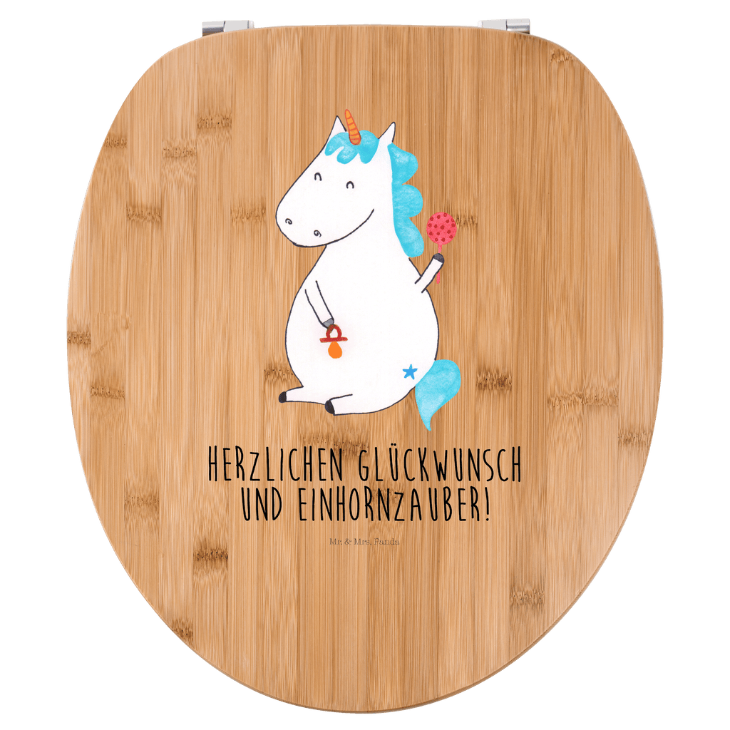 Motiv WC Sitz Einhorn Baby Klobrille, Klodeckel, Toilettendeckel, WC-Sitz, Toilette, Einhorn, Einhörner, Einhorn Deko, Pegasus, Unicorn, Mutter, Geburt, Geburtstag, erstes Kind, Baby, Babyglück, Nachwuchs, Eltern, Party, Kind, Schnuller