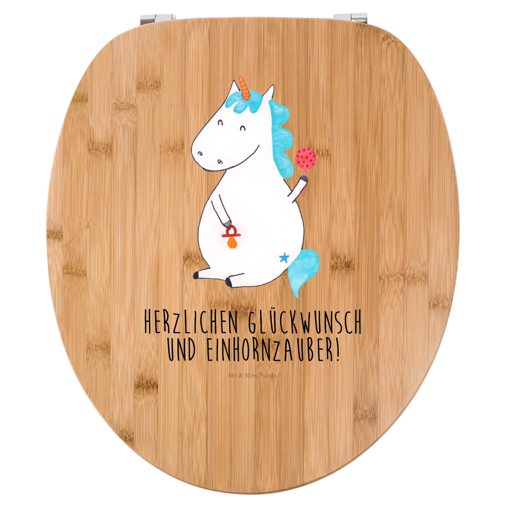 Motiv WC Sitz Einhorn Baby Klobrille, Klodeckel, Toilettendeckel, WC-Sitz, Toilette, Einhorn, Einhörner, Einhorn Deko, Unicorn, Mutter, Geburt, Geburtstag, erstes Kind, Baby, Babyglück, Nachwuchs, Eltern, Party, Kind, Schnuller