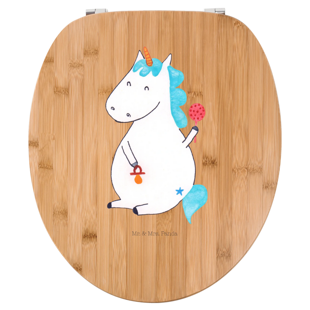 Motiv WC Sitz Einhorn Baby Klobrille, Klodeckel, Toilettendeckel, WC-Sitz, Toilette, Einhorn, Einhörner, Einhorn Deko, Unicorn, Mutter, Geburt, Geburtstag, erstes Kind, Baby, Babyglück, Nachwuchs, Eltern, Party, Kind, Schnuller