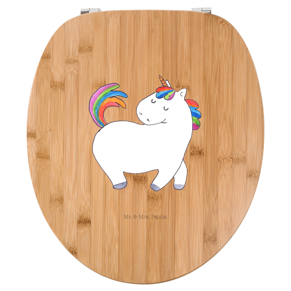 Motiv WC Sitz Einhorn stolzierend Klobrille, Klodeckel, Toilettendeckel, WC-Sitz, Toilette, Einhorn, Einhörner, Einhorn Deko, Unicorn, stolz, anders, bunt, Pferd, Reiter, Reiten, Freundin, Geschenk