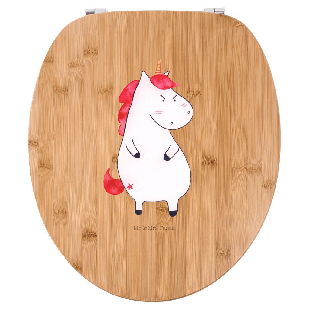 Motiv WC Sitz Einhorn Wut Klobrille, Klodeckel, Toilettendeckel, WC-Sitz, Toilette, Einhorn, Einhörner, Einhorn Deko, Pegasus, Unicorn, Realität, Ansage, lustlos, nein, Büro, Arbeit, wütend, dumme Fragen, lustig, Spaß, Geschenk