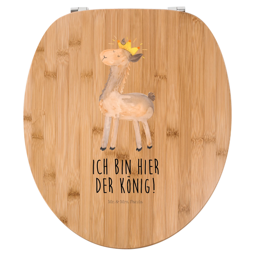 Motiv WC Sitz Lama König Klobrille, Klodeckel, Toilettendeckel, WC-Sitz, Toilette, Lama, Alpaka, Lamas, König, Königin, Freundin, Mama, Papa, Büro Kollege, Kollegin, Chef, Vorgesetzter, Abi, Abitur