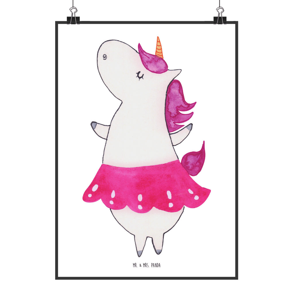 Poster Einhorn Ballerina Poster, Wandposter, Bild, Wanddeko, Küchenposter, Kinderposter, Wanddeko Bild, Raumdekoration, Wanddekoration, Handgemaltes Poster, Mr. & Mrs. Panda Poster, Designposter, Kunstdruck, Posterdruck, Einhorn, Einhörner, Einhorn Deko, Unicorn, Tanzen, Ballerina, Party, Wohnung, Spaß, Feiern, Geburtstag, Tänzerin, Lebenslust, Lebensfreude