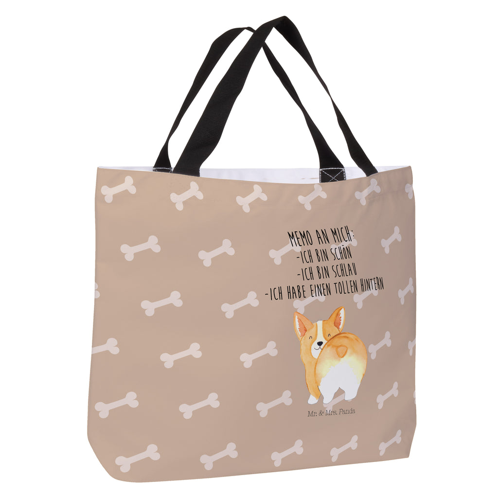 Shopper Corgie Po Beutel, Einkaufstasche, Tasche, Strandtasche, Einkaufsbeutel, Shopper, Schultasche, Freizeittasche, Tragebeutel, Schulbeutel, Alltagstasche, Hund, Hundemotiv, Haustier, Hunderasse, Tierliebhaber, Hundebesitzer, Sprüche, Corgie, Hundeliebe, Motivation, Selbstliebe, Spruch