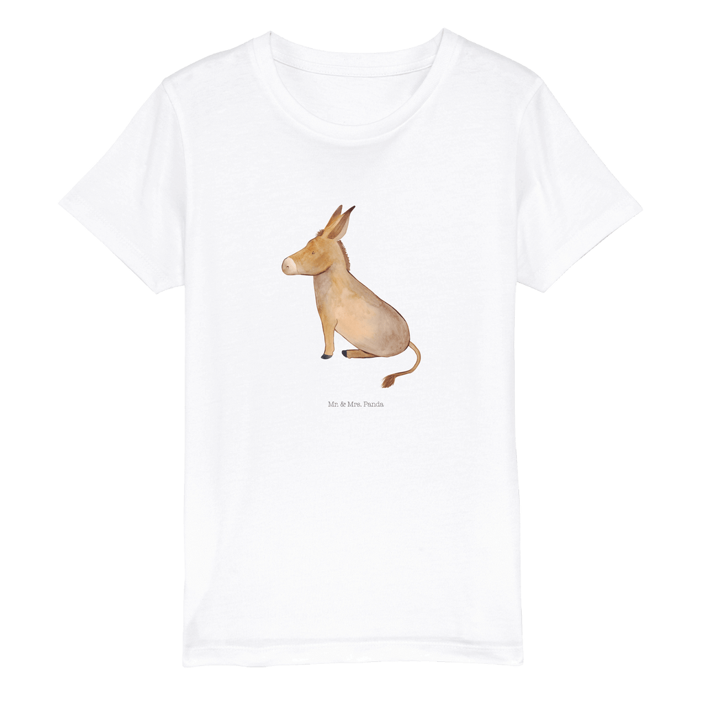 Organic Kinder T-Shirt Esel Kinder T-Shirt, Kinder T-Shirt Mädchen, Kinder T-Shirt Jungen, Tiermotive, Gute Laune, lustige Sprüche, Tiere, Esel, Weisheit, Lebensmut, Lebensglück, Ziel, Lebensziel, Mut, erfolg, tapferkeit, positive gedanken, zuversicht