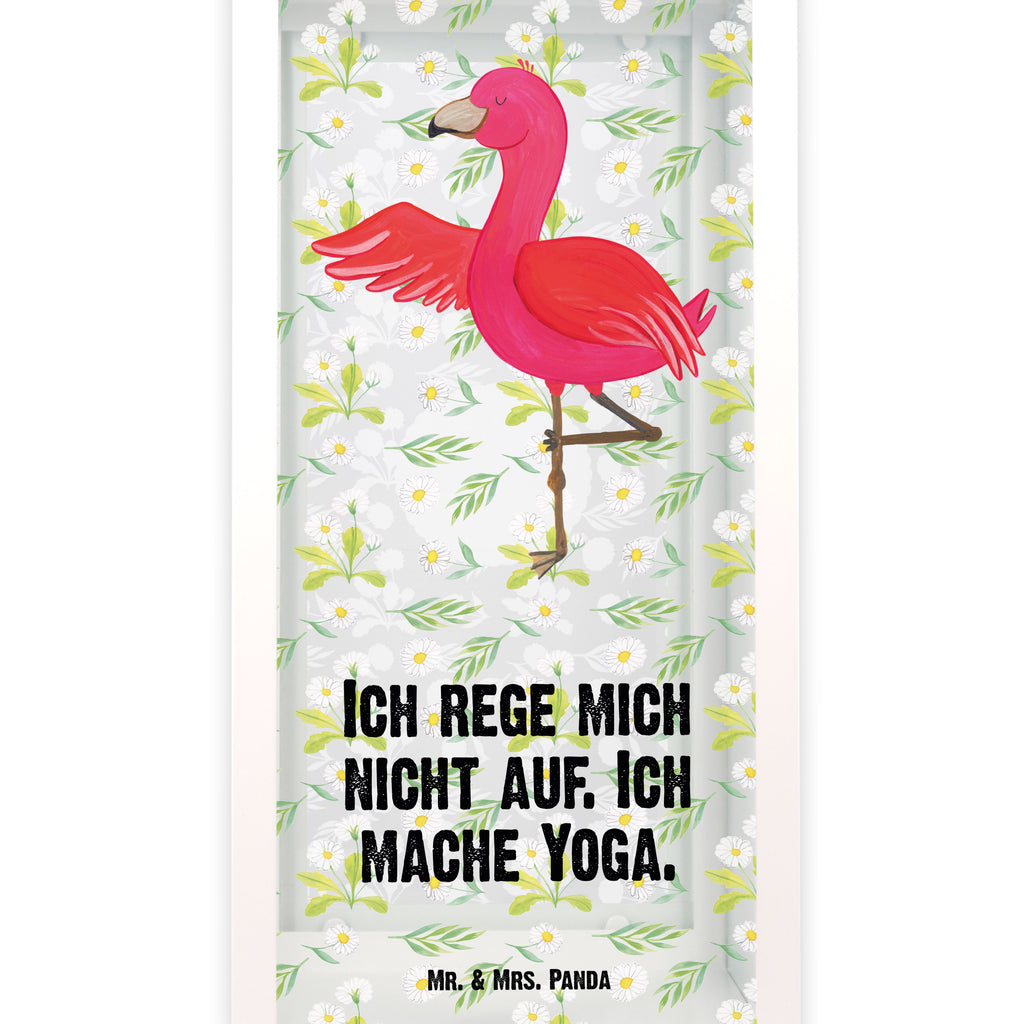 Deko Laterne Flamingo Yoga Gartenlampe, Gartenleuchte, Gartendekoration, Gartenlicht, Laterne kleine Laternen, XXL Laternen, Laterne groß, Flamingo, Vogel, Yoga, Namaste, Achtsamkeit, Yoga-Übung, Entspannung, Ärger, Aufregen, Tiefenentspannung