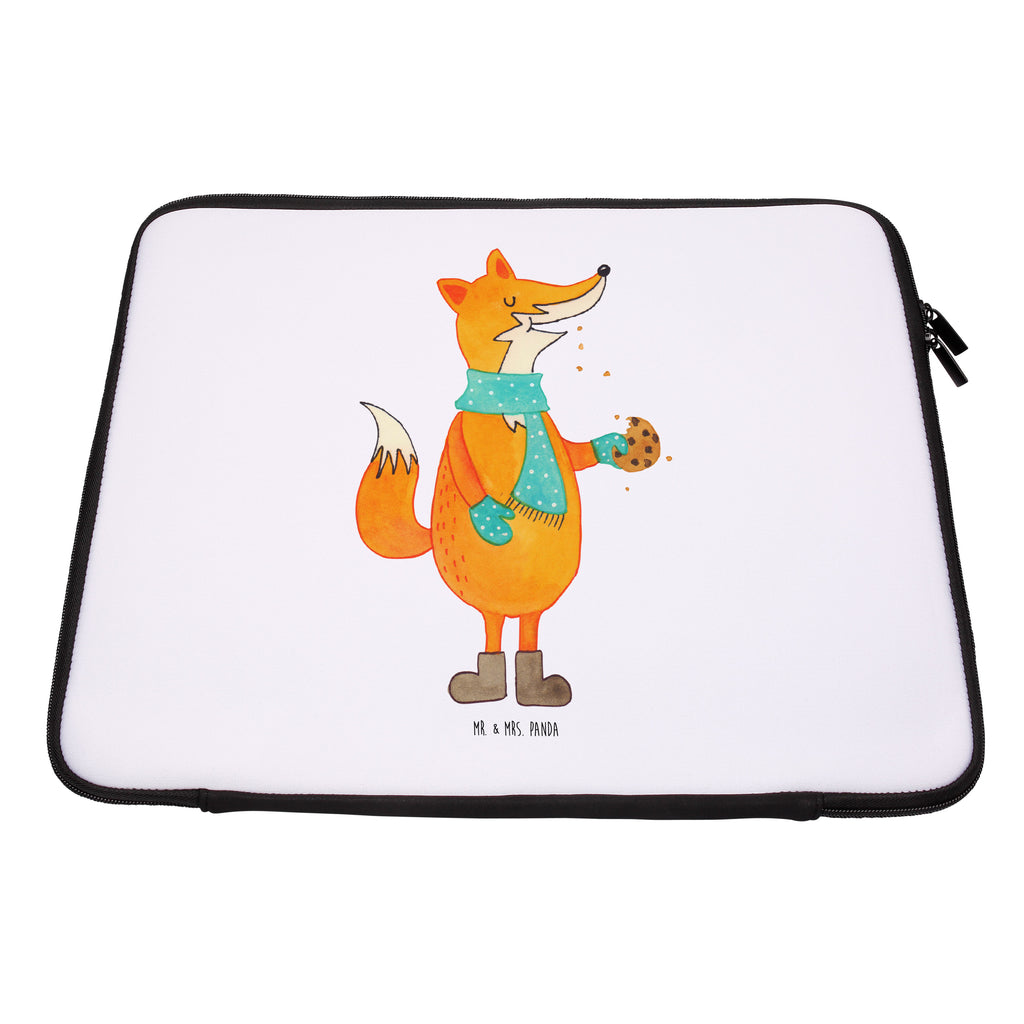 Notebook Tasche Fuchs Keks Notebook Tasche, Laptop, Computertasche, Tasche, Notebook-Tasche, Notebook-Reisehülle, Notebook Schutz, Fuchs, Füchse, Backen Spruch, Kekse, Winter, Weihnachtszeit, Plätzchen, Liebe, Küche Deko