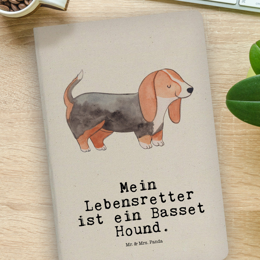 Baumwoll Notizbuch Basset Hound Lebensretter Notizen, Eintragebuch, Tagebuch, Notizblock, Adressbuch, Journal, Kladde, Skizzenbuch, Notizheft, Schreibbuch, Schreibheft, Hund, Hunderasse, Rassehund, Hundebesitzer, Geschenk, Tierfreund, Schenken, Welpe, Basset Hound, Basset