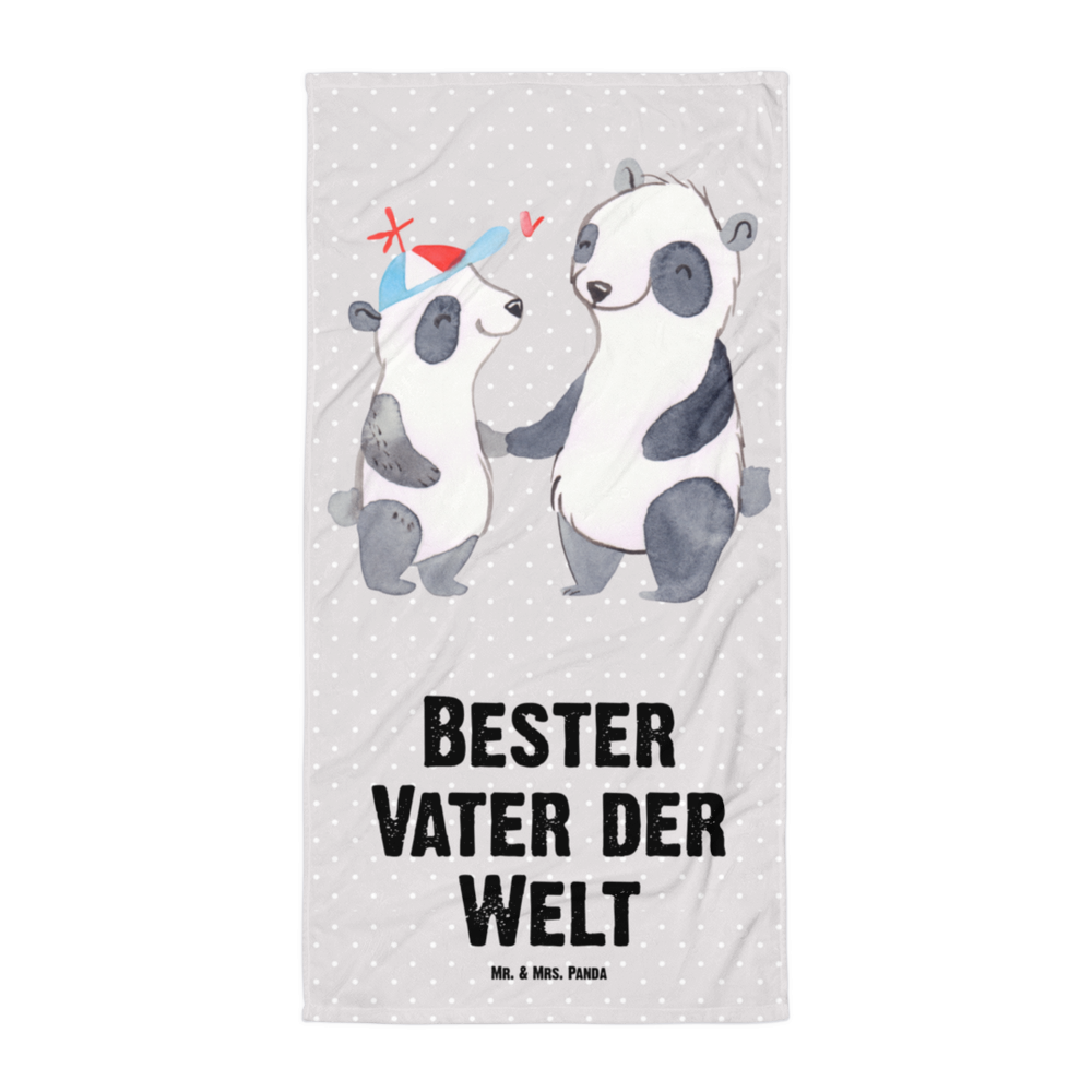 XL Badehandtuch Panda Bester Vater der Welt Handtuch, Badetuch, Duschtuch, Strandtuch, Saunatuch, für, Dankeschön, Geschenk, Schenken, Geburtstag, Geburtstagsgeschenk, Geschenkidee, Danke, Bedanken, Mitbringsel, Freude machen, Geschenktipp, Vater, Papa, Dad, Daddy, Paps, Papi, Vati, Eltern, Geschenk Vater, Mann, Familie, Bester, Kleinigkeit