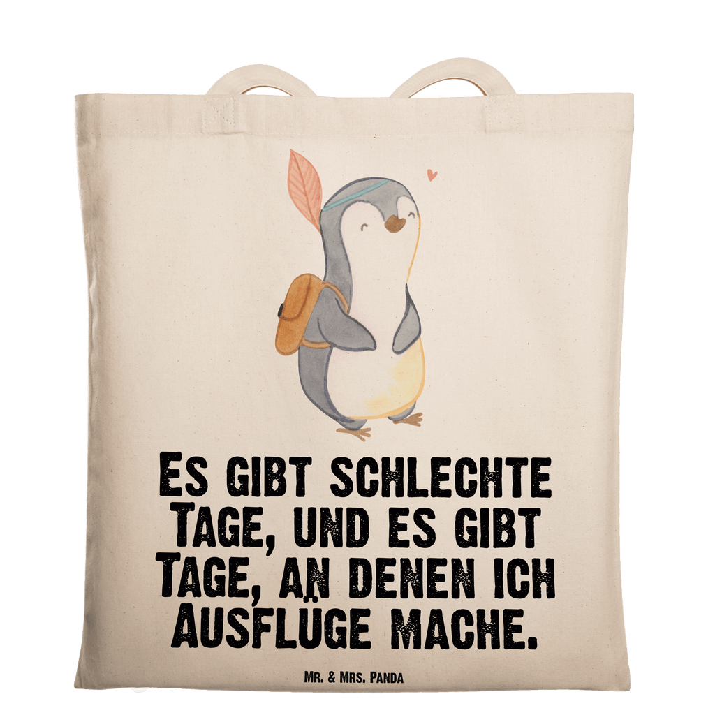 Tragetasche Pinguin Ausflug Beuteltasche, Beutel, Einkaufstasche, Jutebeutel, Stoffbeutel, Tasche, Shopper, Umhängetasche, Strandtasche, Schultertasche, Stofftasche, Tragetasche, Badetasche, Jutetasche, Einkaufstüte, Laptoptasche, Geschenk, Sport, Sportart, Hobby, Schenken, Danke, Dankeschön, Auszeichnung, Gewinn, Sportler, Ausflüge machen, reisen, Ausflug, Ausflugsziele