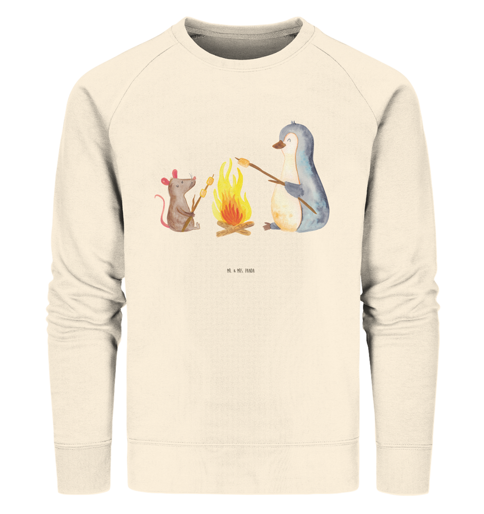 Organic Pullover Pinguin Lagerfeuer Pullover, Pullover Männer, Pullover Frauen, Sweatshirt, Sweatshirt Männer, Sweatshirt Frauen, Unisex, Pinguin, Maus, Pinguine, Lagerfeuer, Leben, Arbeit, Job, Motivation, Büro, Büroalltag, Lebensspruch, Lebensmotivation, Neustart, Liebe, grillen, Feuer, Marshmallows