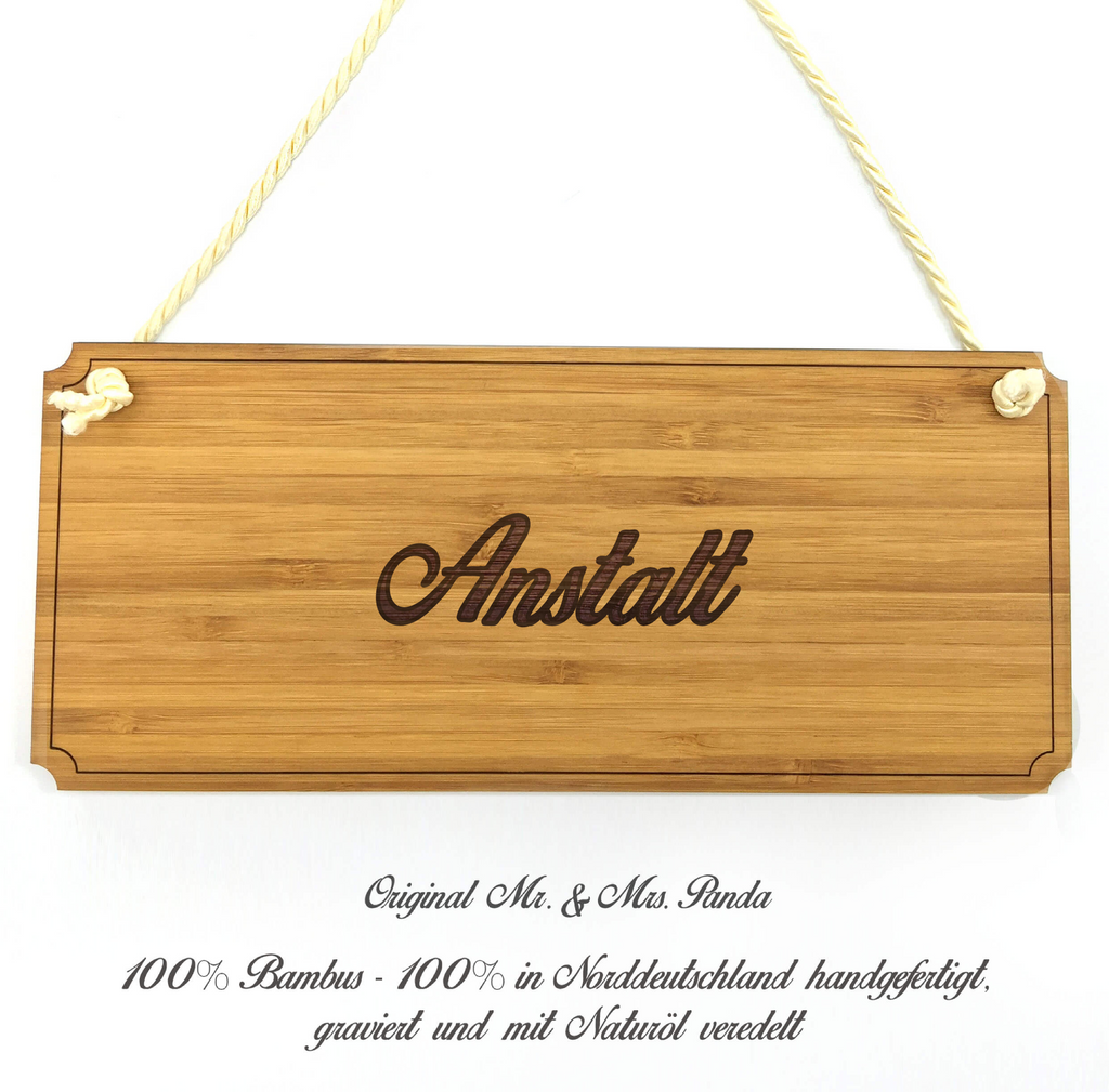 Türschild Classic Schild Anstalt Dekoschild, Schild, Wanddeko, Werbeschild, Holzschild, Reklameschild, Türschild, Küchenschild, Wandschild, Holztafel, Motivschild, Spruchschild, Landhaus, Shabby, graviert