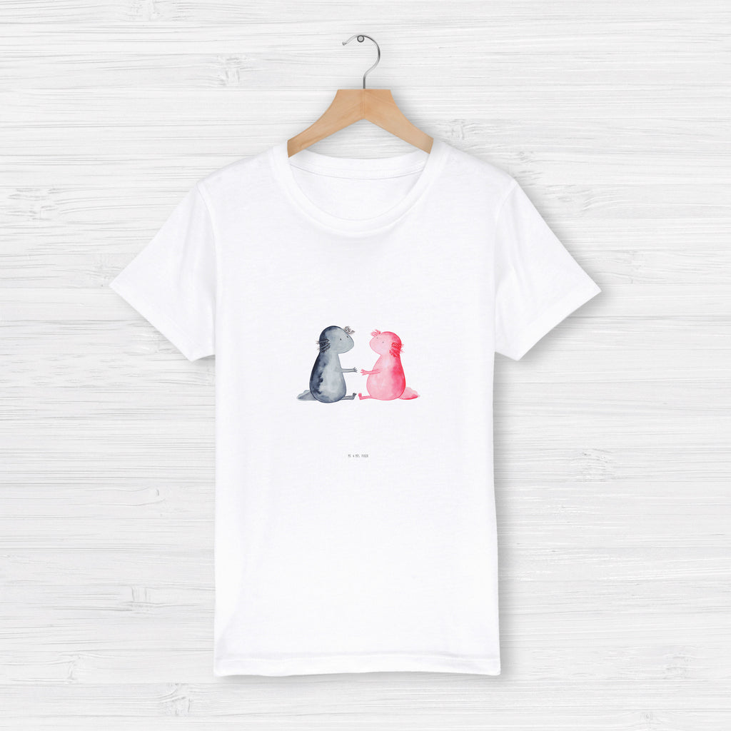 Organic Kinder T-Shirt Axolotl Liebe Kinder T-Shirt, Kinder T-Shirt Mädchen, Kinder T-Shirt Jungen, Axolotl, Molch, Axolot, Schwanzlurch, Lurch, Lurche, Liebe, große Liebe, Liebesbeweis, Freund, Verlobter, Ehemann, Jahrestag, Valentinstag