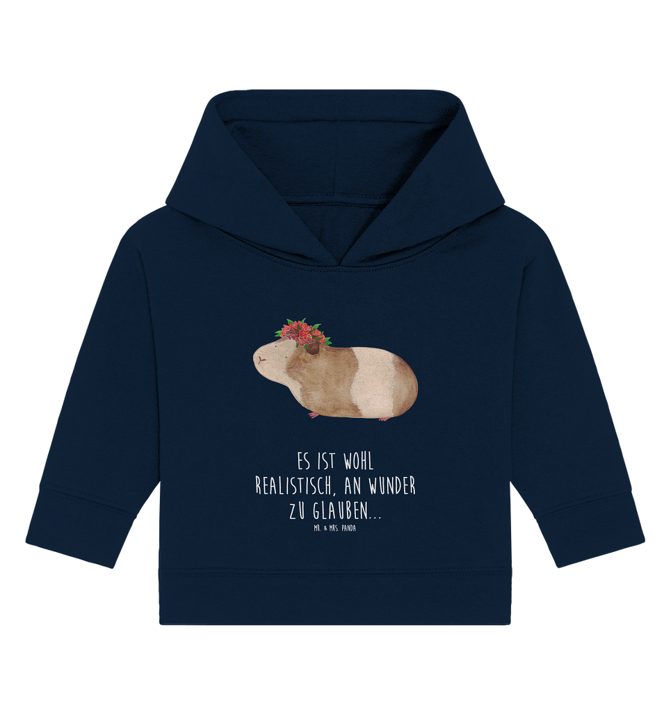 Organic Baby Hoodie Meerschweinchen Weisheit Baby Kapuzenshirt, Baby Kapuzensweatshirt, Baby Hoodie, Baby Pullover, Tiermotive, Gute Laune, lustige Sprüche, Tiere, Meerschweinchen, Meerie, Meeries, Wunder, Blumenkind, Realität, Spruch, Weisheit, Motivation, Wunderland